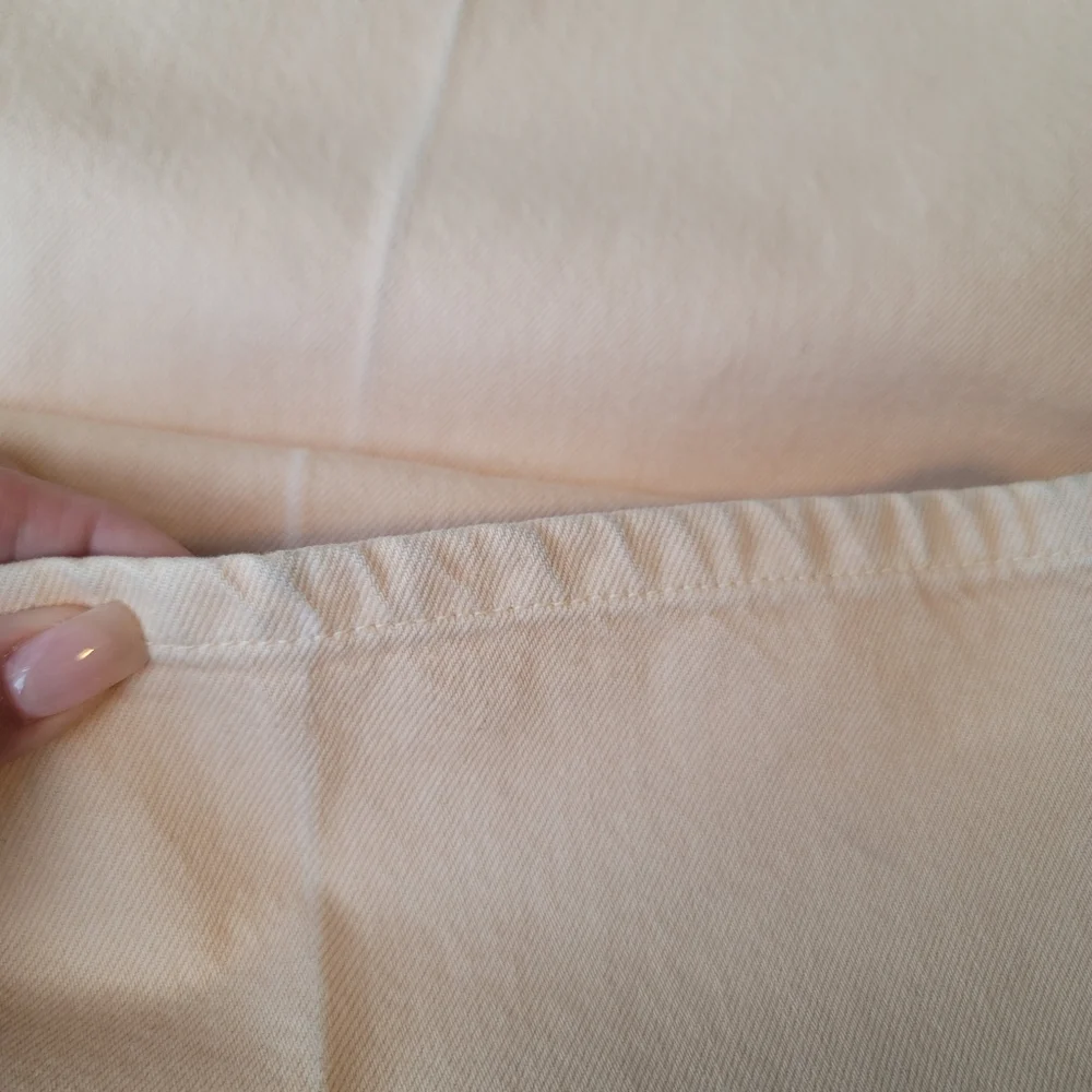 Joseph Brompton Wide Leg High Rise Jeans In Apricot Size 28